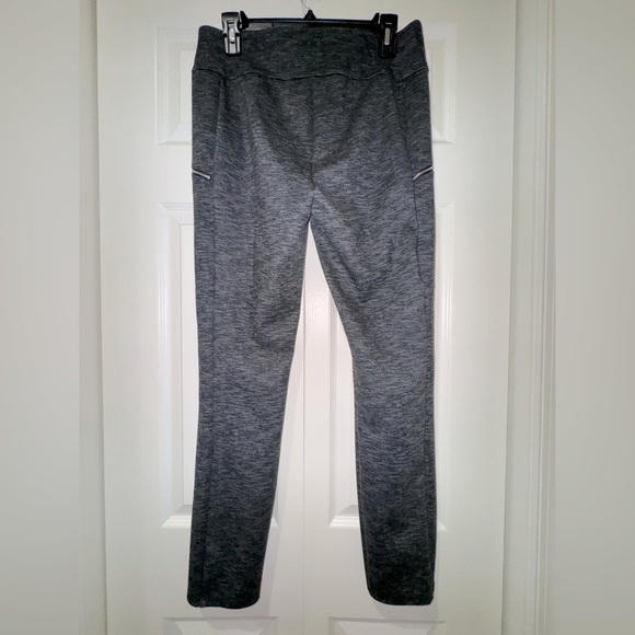 JOE B Heather Charcoal skinny stretchy pants w Zipper Pockets.  Size XL  EUC - Picture 3 of 10
